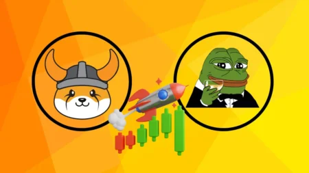 Moedas meme FLOKI e PEPE veem crescimento explosivo em meio ao aumento das criptomoedas cripto-floki-pepe-bitcoin-block