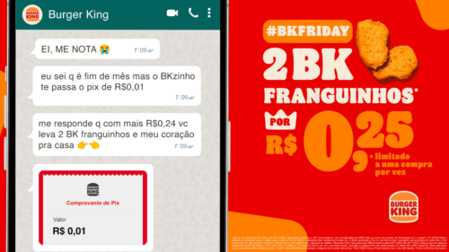 BK® faz milhões de Pix de R$0,01 para destacar promoção da #BKFriday