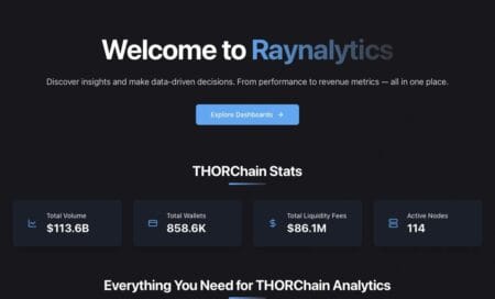 Raynalytics: nova plataforma de dados traz transparência e insights avançados para a comunidade THORChain