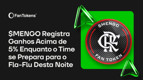 Fan Token $MENGO registra ganhos acima de 5% enquanto o time se prepara para o Fla-Flu desta noite