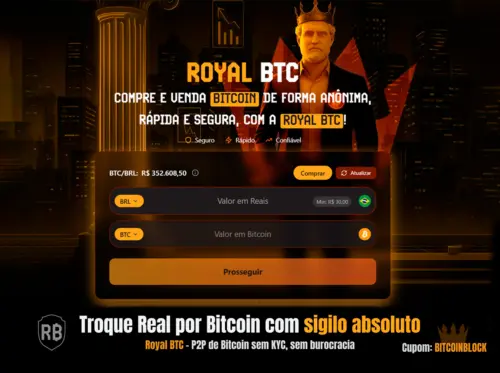 Royal BTC compre Bitcoin com sigilo