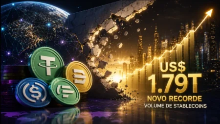 Stablecoin volume: O recorde de US$ 1.79T que expõe a ruptura financeira