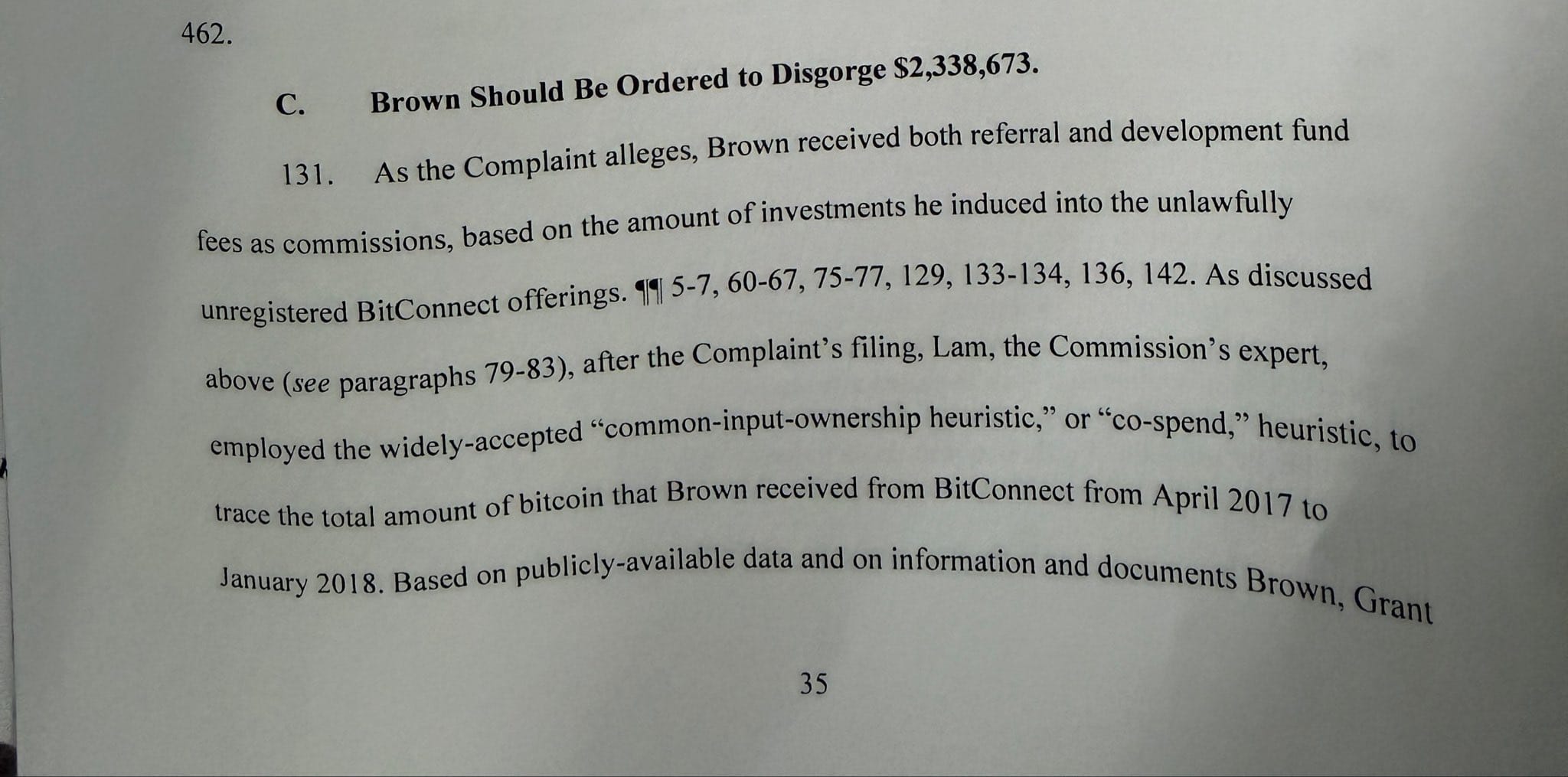 SEC e Bitconnect: a quem pertence o lucro roubado? — gráfico 1