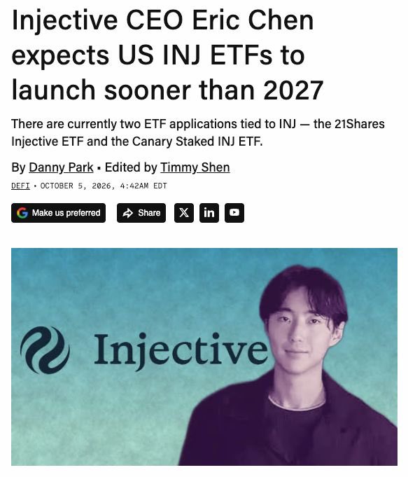 Injective ETF: A adoção institucional dispensa o Estado? — gráfico 1