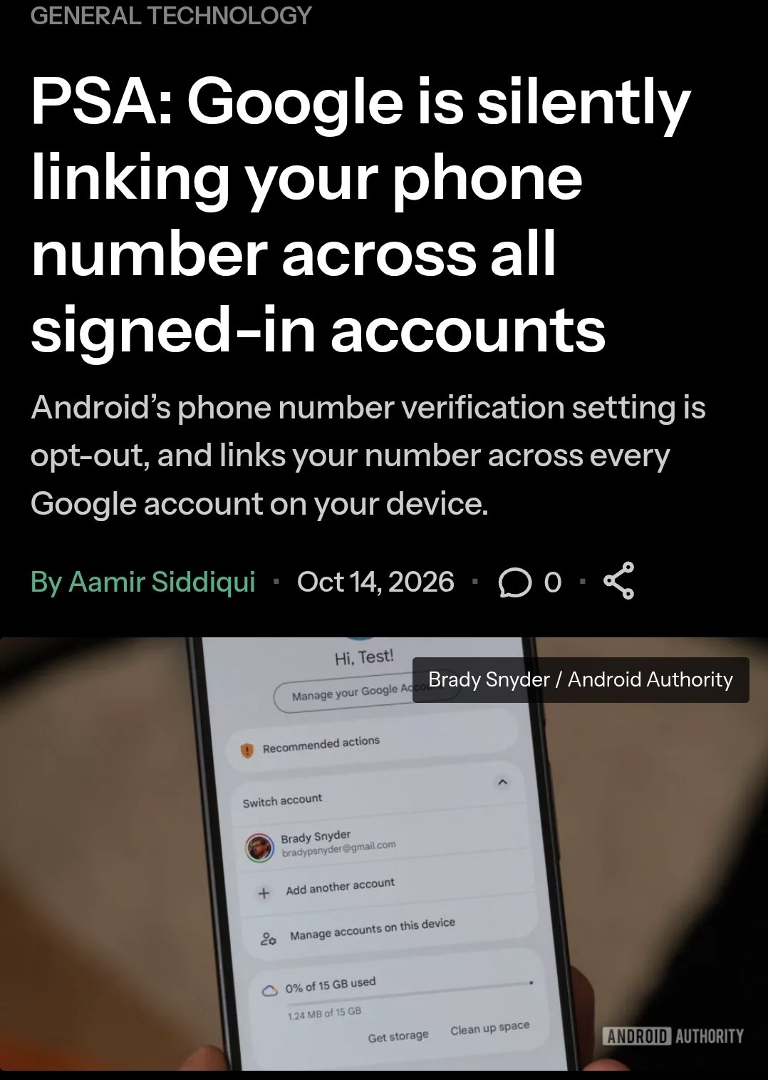 Vigilância Google: seu número de telefone ainda é privado? — gráfico 1