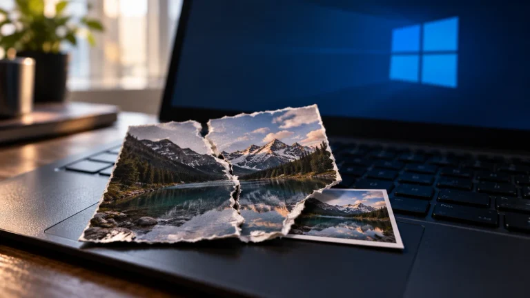 Você apagou aquela foto. Mas o seu Windows não